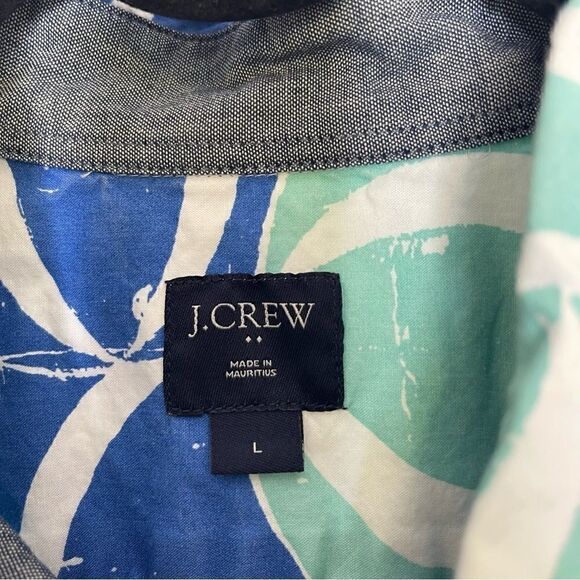 j. Crew Beachball Short Sleeve Button Down Shirt L - Picture 2 of 5
